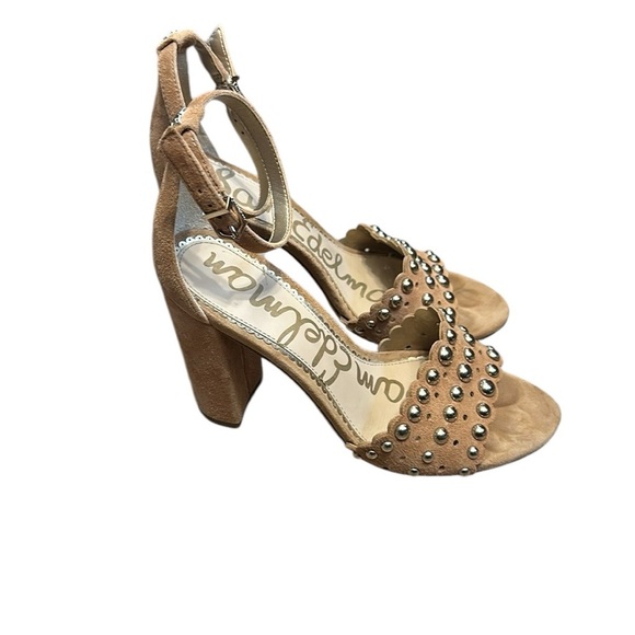 Sam Edelman Tan Yaria Heels 6.5 Tan Suede - Picture 4 of 5
